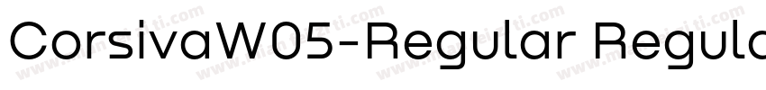 CorsivaW05-Regular Regular字体转换